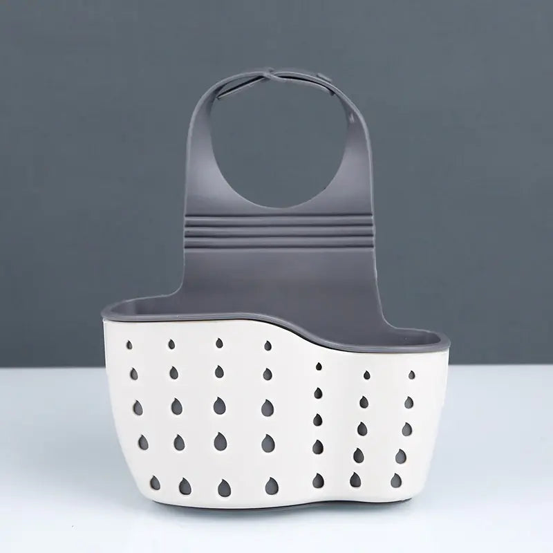 Adjustable Snap-on Sink Sponge Holder for Kitchen Use