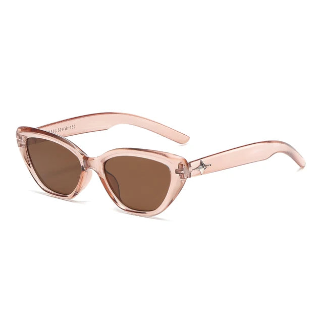 Fashion Cat Eye Sunglasses Women Men Classic Rice Nail Design Vintage Sun Glasses For Ladies Shades UV400 Trending Sunglass