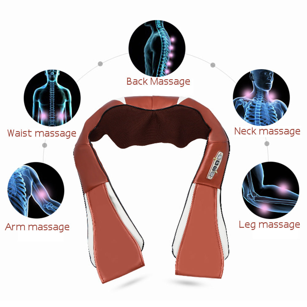 3D Kneading Massage Shawl Hot Compression Electric Neck Waist Shawl Neck Shoulder Cervical Massage Shawl