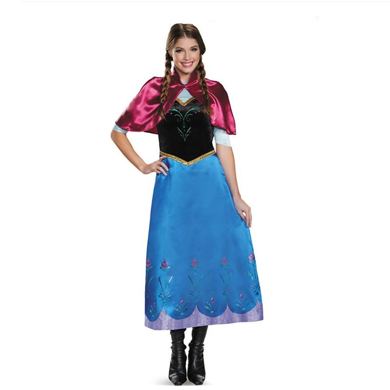 Halloween costume Frozen cosplay Anna dress cosplay queen costume