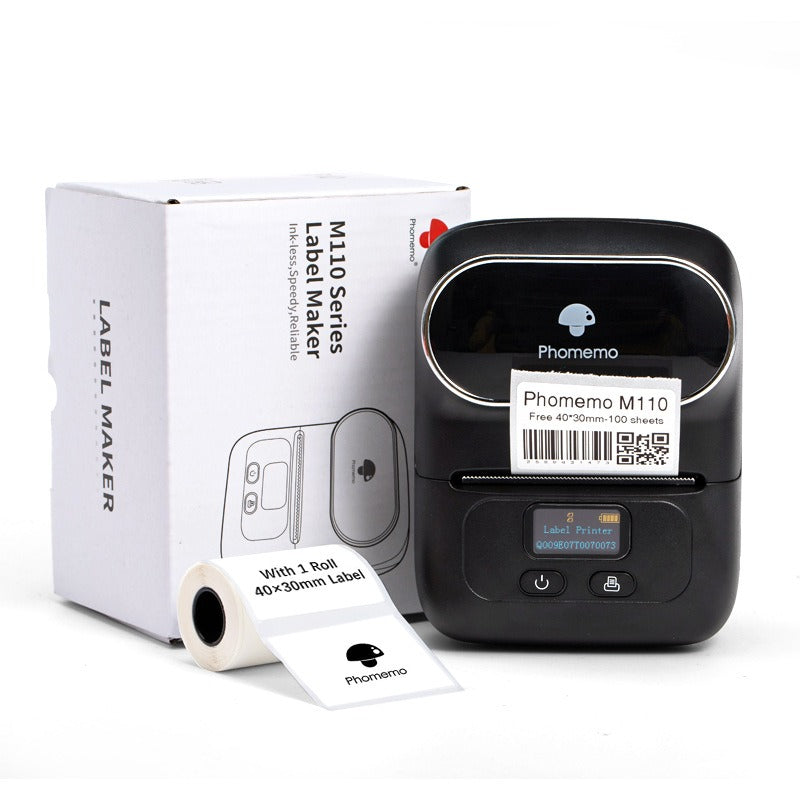 Phomemo price tag printer, home clothing tag thermal printer, handheld barcode printer