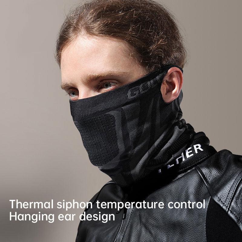 Outdoor sports warm riding mask men's cycling breathable hanging ear scarf windproof neck cover neck guard