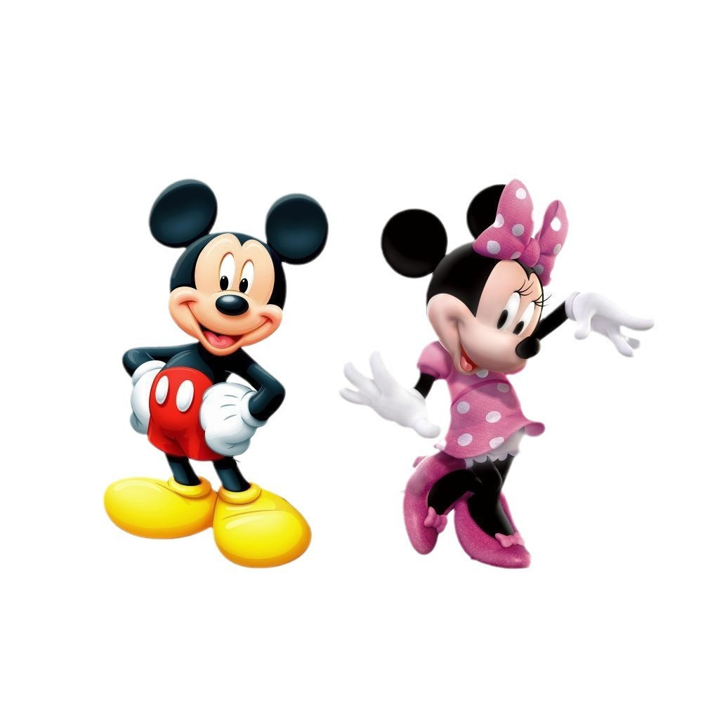 Mickey Minnie Decorative Painting Children's Room Background Wall Mickey Mouse Wall Sticker