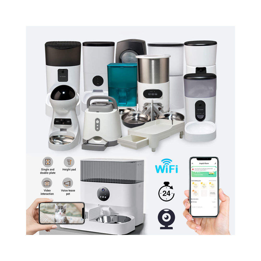 Wifi Smart APP Pet Feeder Household use Microchip Dog Automatic Pet Feeder Automatic Pet Feeder