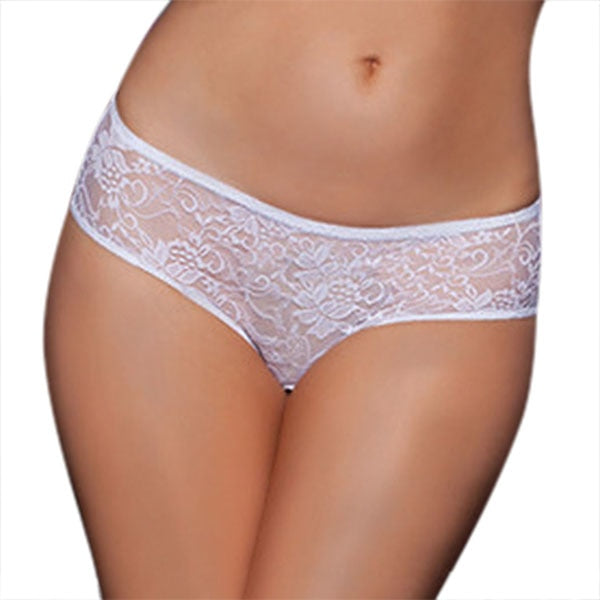 Sexy Women Lingerie briefs Lace Crotchless Lingerie Bowknot Knickers Panties Thong Transparent Lace Underwear 3 Colors