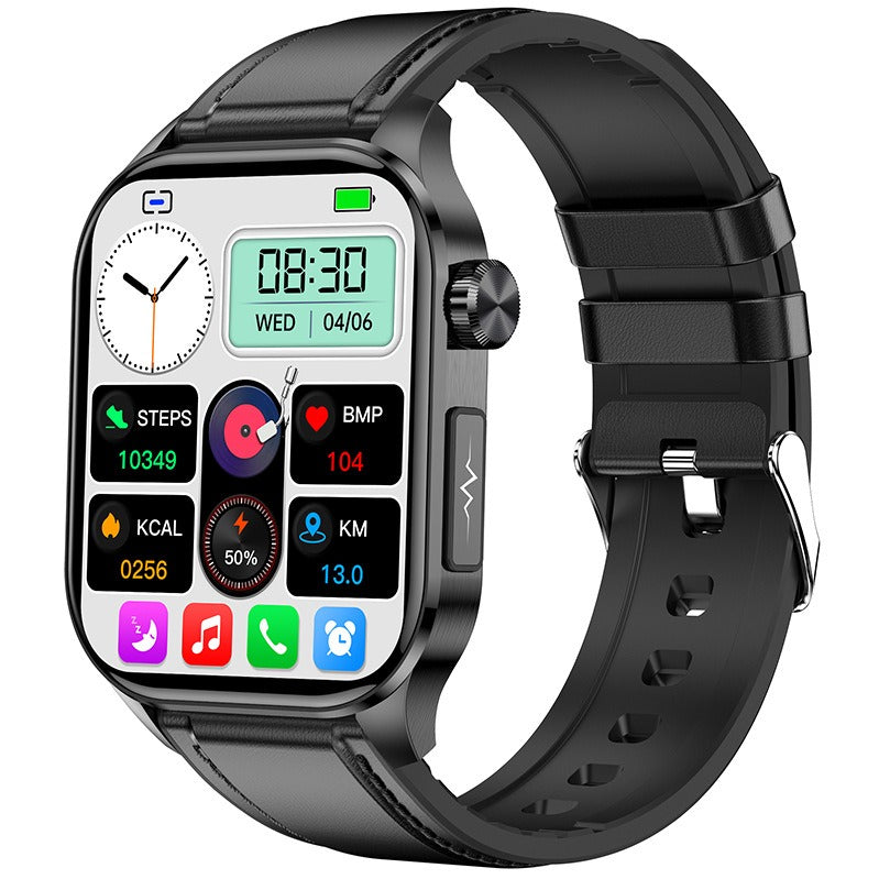 New ET580 smartwatch ECG blood glucose uric acid blood lipids body temperature men's photo and phone call watch