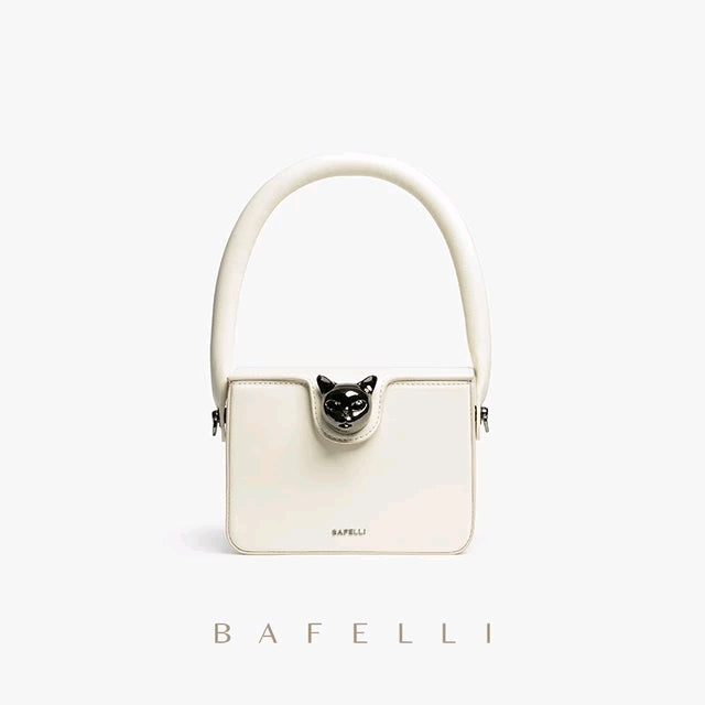 BAFELLI Bag Women's New Niche Light Luxury Box Bag Spring And Summer Original Design Fashion Messenger Bag