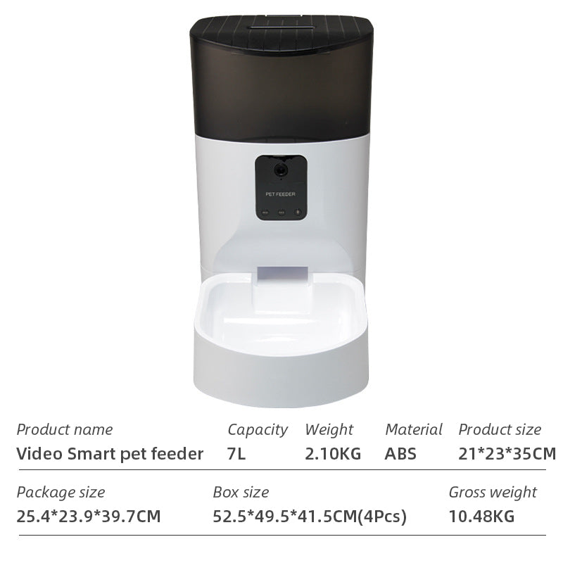 Wifi Smart APP Pet Feeder Household use Microchip Dog Automatic Pet Feeder Automatic Pet Feeder