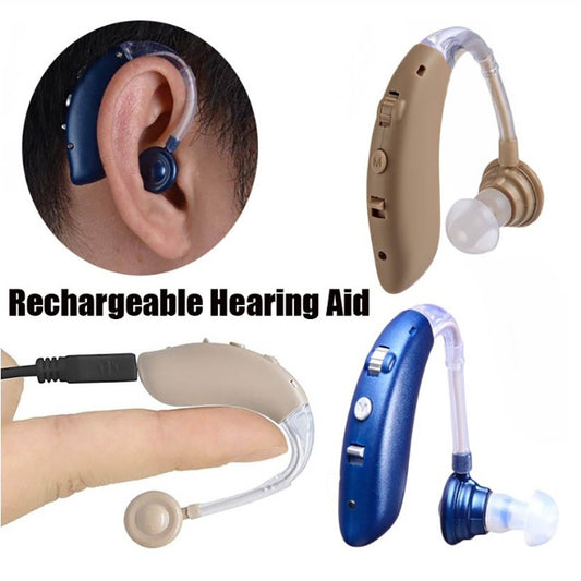 Hearing aid headphone sound amplifier