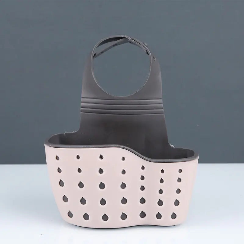 Adjustable Snap-on Sink Sponge Holder for Kitchen Use