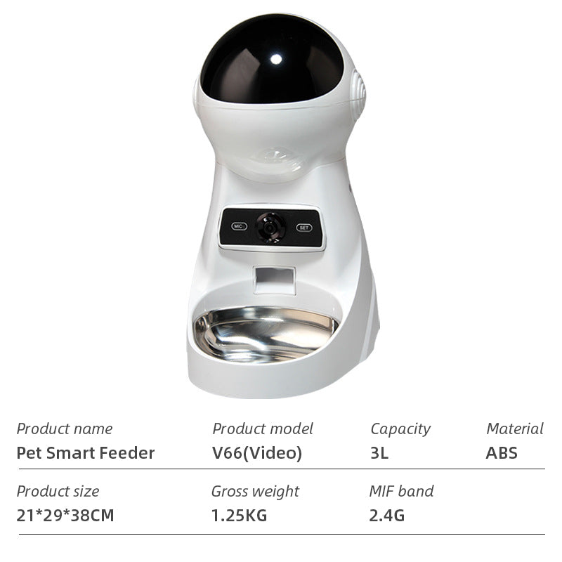 Wifi Smart APP Pet Feeder Household use Microchip Dog Automatic Pet Feeder Automatic Pet Feeder