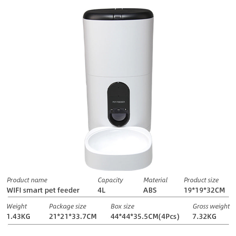 Wifi Smart APP Pet Feeder Household use Microchip Dog Automatic Pet Feeder Automatic Pet Feeder