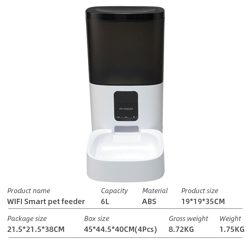 Wifi Smart APP Pet Feeder Household use Microchip Dog Automatic Pet Feeder Automatic Pet Feeder