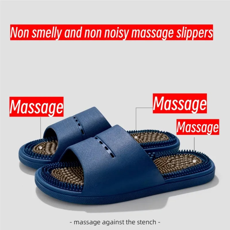 Personalized massage slippers indoor home men's summer bath non-slip deodorant slippers for women's home