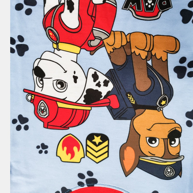 Paw Patrol Original Cotton Cartoon Children for Pajamas Two-piece Thin Section Long-sleeved Patrulla Canina Kids Pajamas