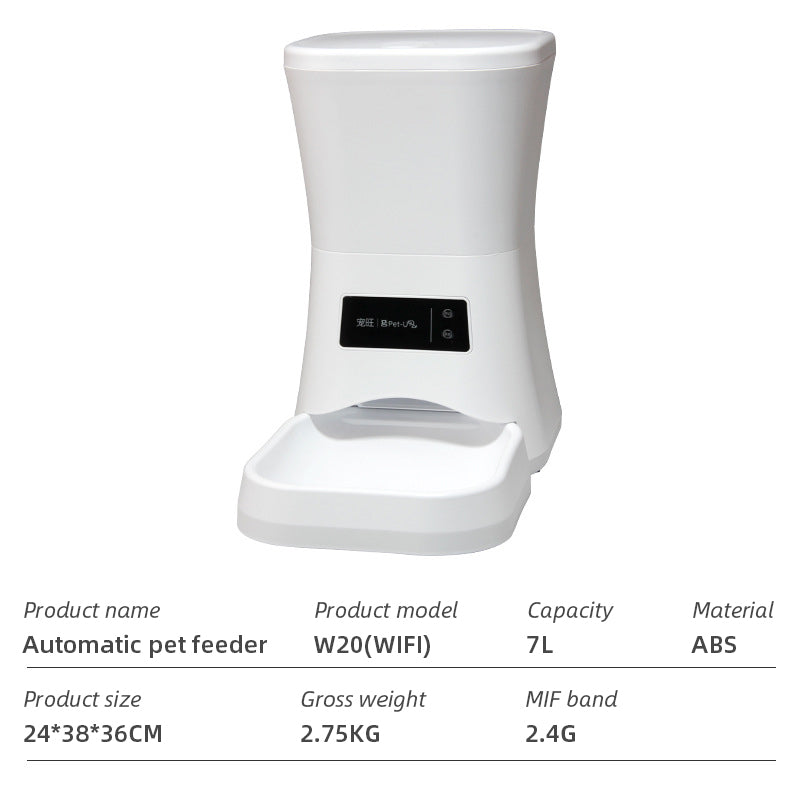 Wifi Smart APP Pet Feeder Household use Microchip Dog Automatic Pet Feeder Automatic Pet Feeder