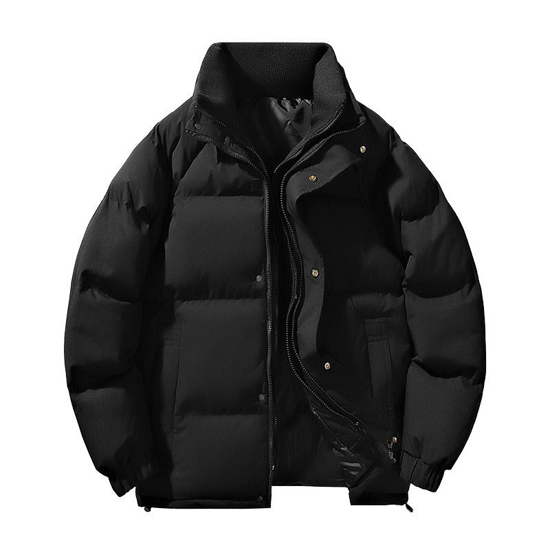 Men's cotton jacket autumn and winter new item thick warm cotton jacket stand collar cotton jacket coat loose cotton jacket top