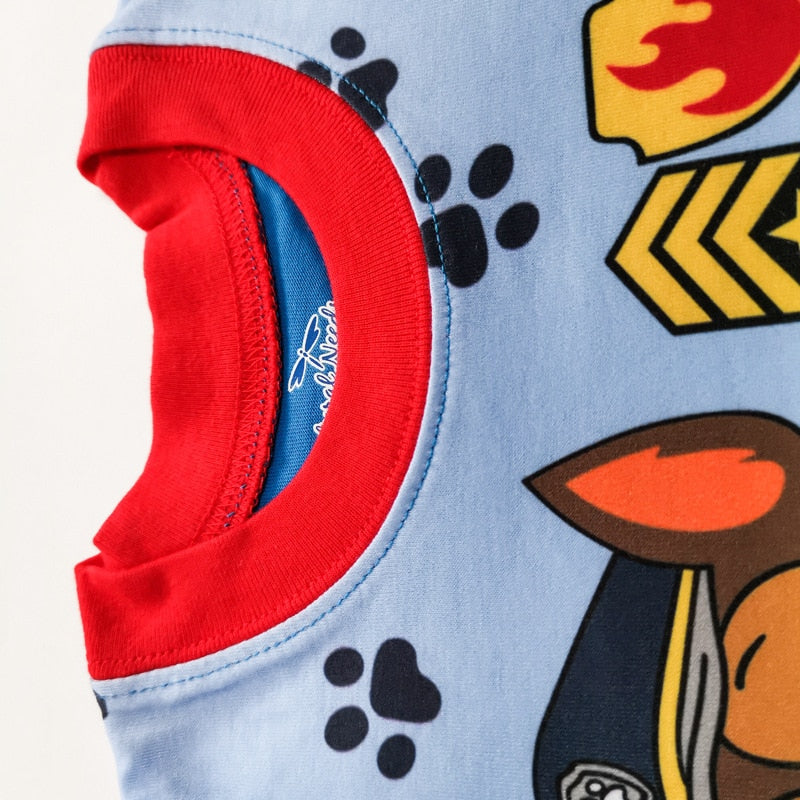 Paw Patrol Original Cotton Cartoon Children for Pajamas Two-piece Thin Section Long-sleeved Patrulla Canina Kids Pajamas