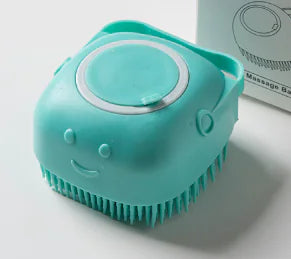 Silicone Pet Bath Brush – Gentle Grooming & Shampoo Massager