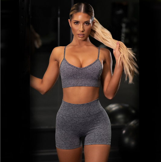 New women's sexy sling sports bra fitness suit Yoga suit