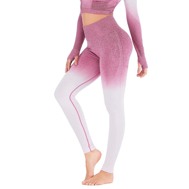 Women Sports Gym Yoga Pants Compression Tights Seamless Pants