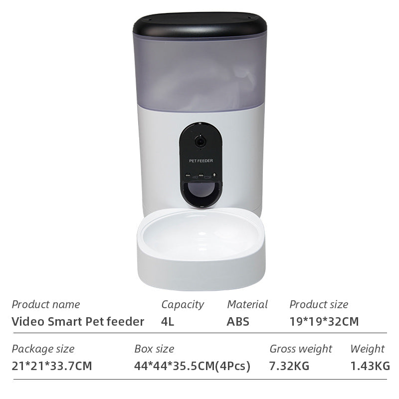 Wifi Smart APP Pet Feeder Household use Microchip Dog Automatic Pet Feeder Automatic Pet Feeder