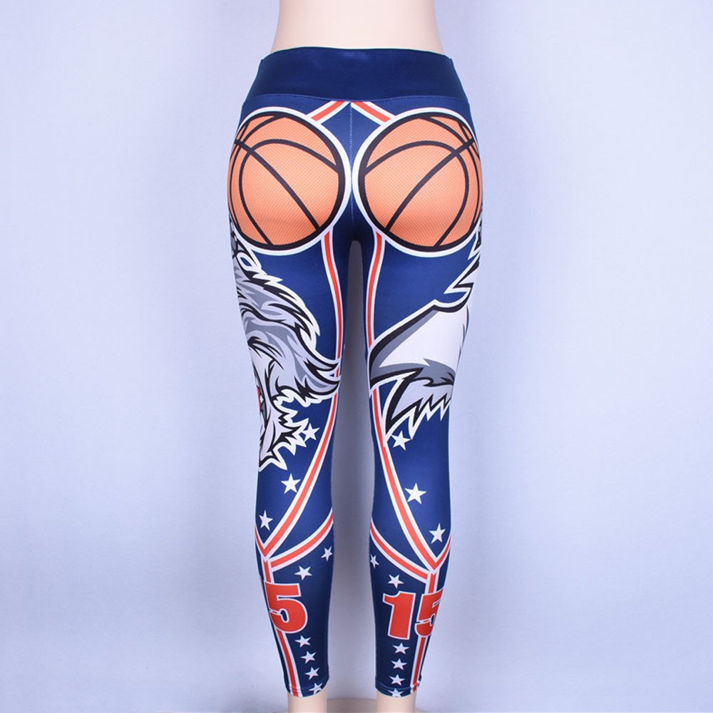 Women's Basketball Print Yoga Sports Workout Leggings Sexy Comfortable Women Fitness Sports Gym Running Yoga Athletic Pants