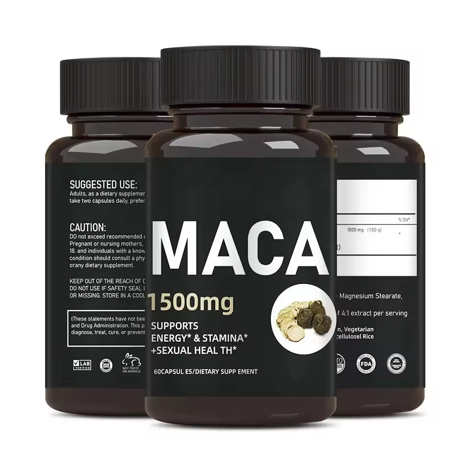 Maca Capsules  root herbal supplement maca extract energy stamina maca root extract capsules