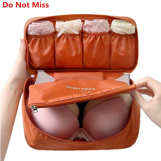 Do Not Miss Bra Underwear Travel Bag Suitcase Organizer Women Cosmetic Bag Luggage Organizer