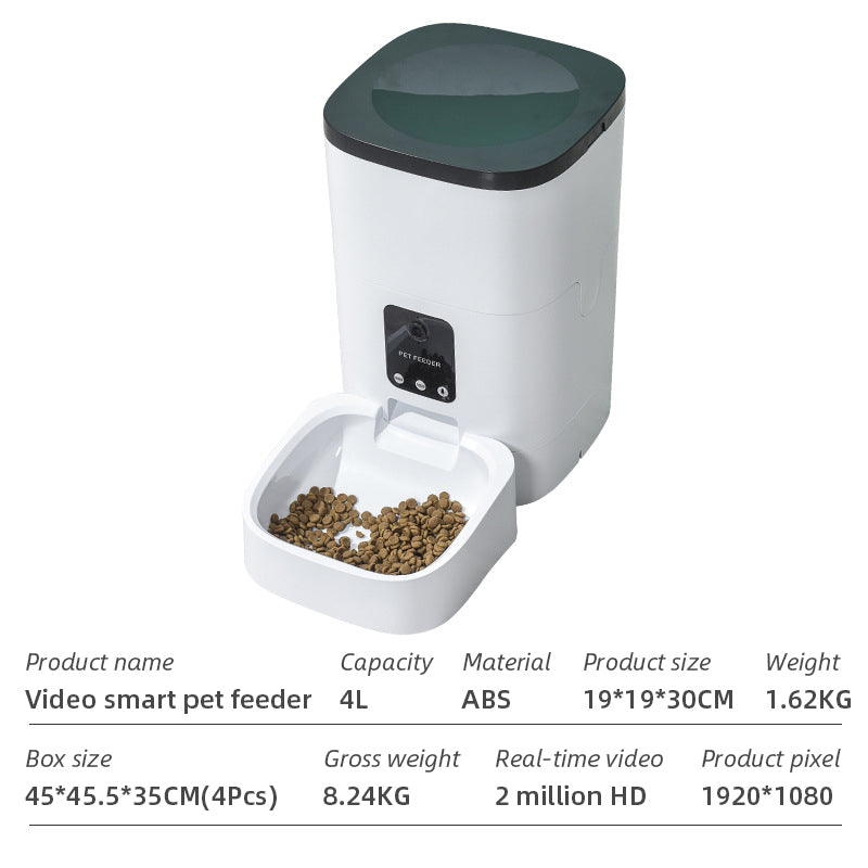 Wifi Smart APP Pet Feeder Household use Microchip Dog Automatic Pet Feeder Automatic Pet Feeder