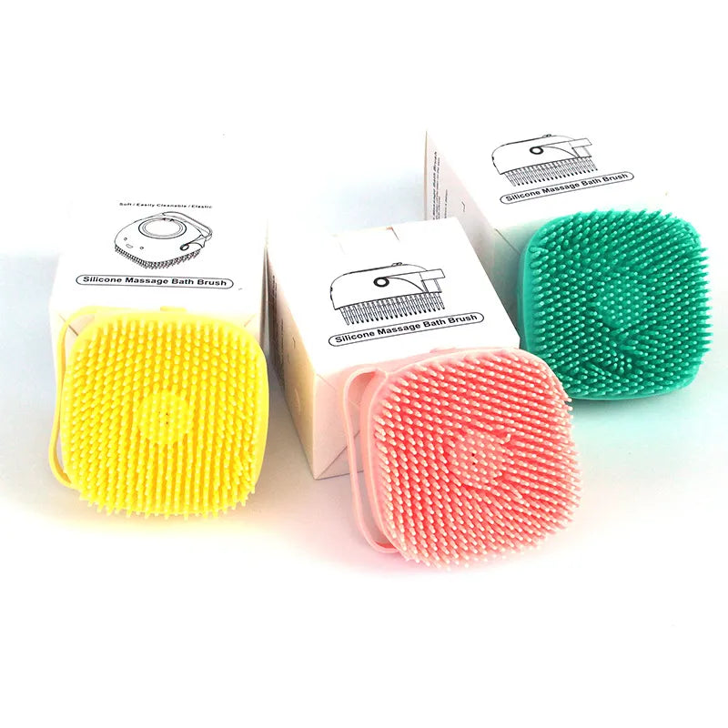 Silicone Pet Bath Brush – Gentle Grooming & Shampoo Massager