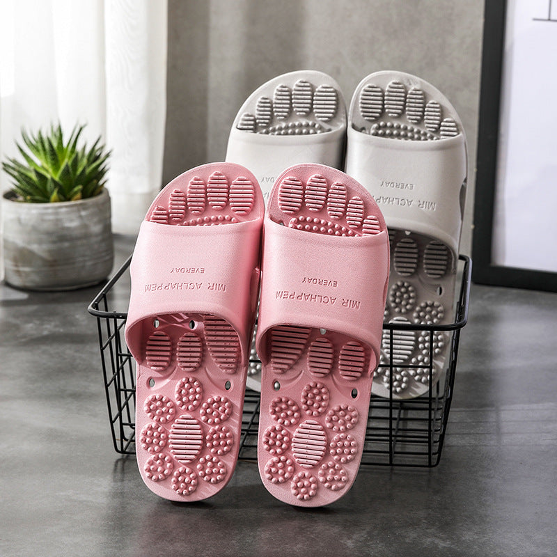 Home Bathroom Non-slip Indoor Slippers Supermarket Hotel Men's And Women's Massage House Soft Foams Slippers