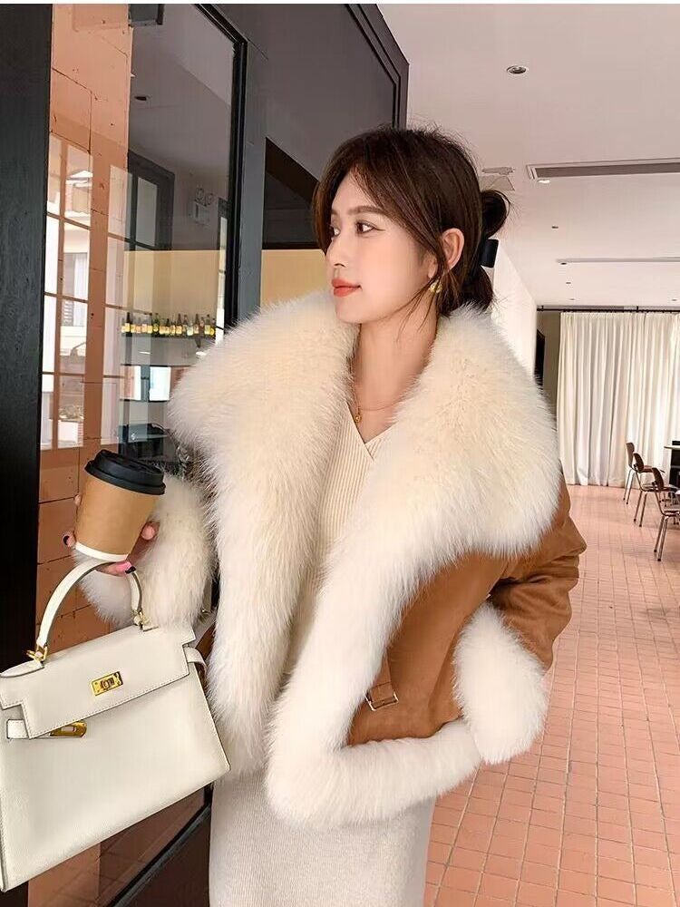 Winter New Fox Fur Grass Small Short Coat