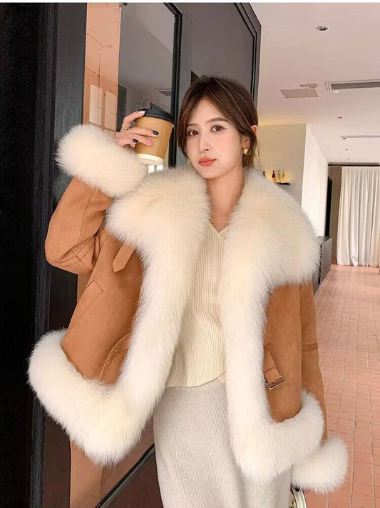 Winter New Fox Fur Grass Small Short Coat