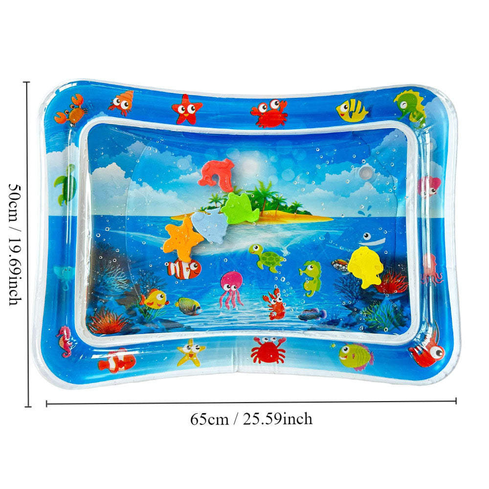 Children's inflatable patting pad, baby patting water pad, round PVC baby patting music cushion