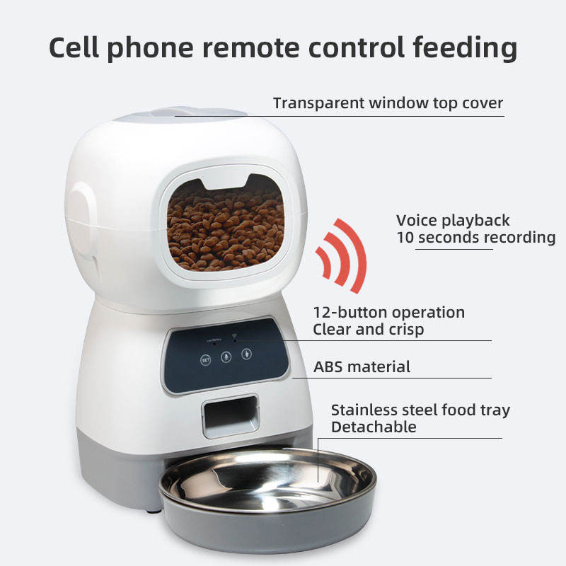 Wifi Smart APP Pet Feeder Household use Microchip Dog Automatic Pet Feeder Automatic Pet Feeder