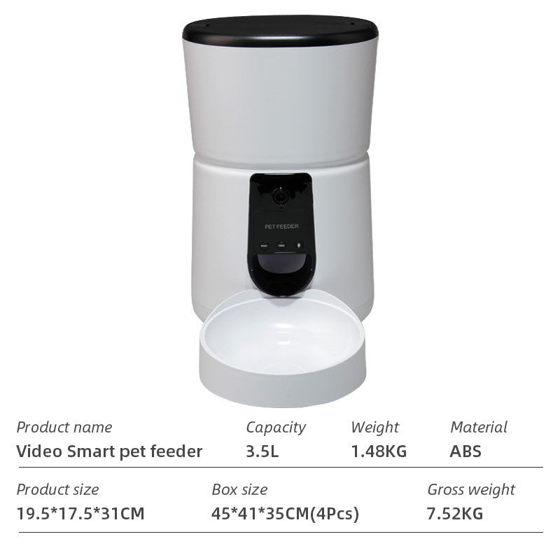 Wifi Smart APP Pet Feeder Household use Microchip Dog Automatic Pet Feeder Automatic Pet Feeder