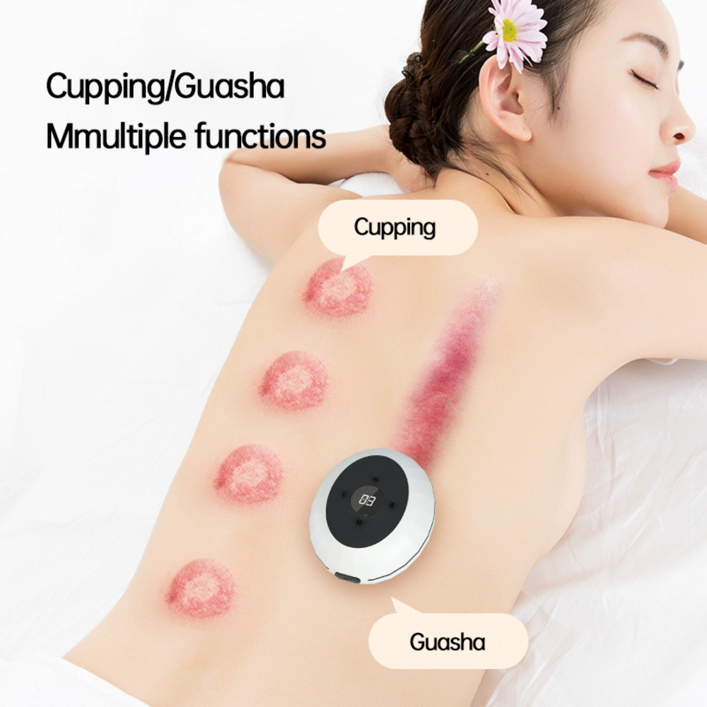 12 Levels Electric Intelligent Scraping Cupping Device Household Wireless Cup Instrument Painless Dredge Meridians Health Care