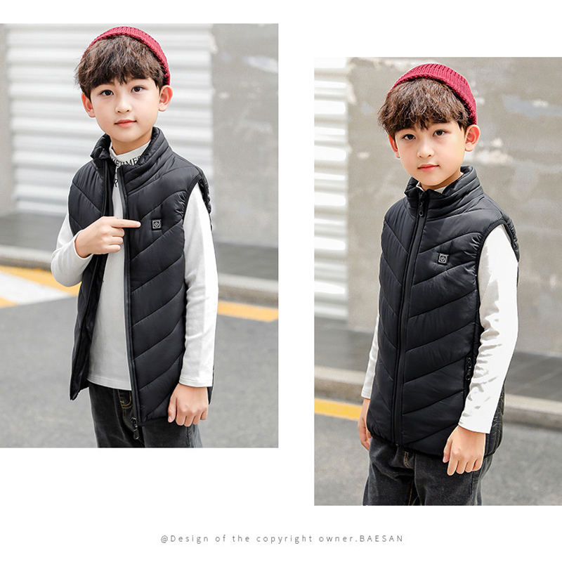 Children's Intelligent Heating Vest USB Charging Intelligent Heating Cotton Jacket Vest