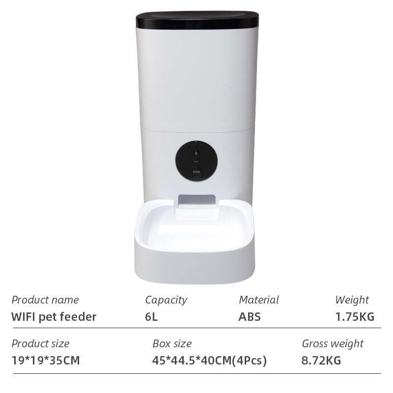 Wifi Smart APP Pet Feeder Household use Microchip Dog Automatic Pet Feeder Automatic Pet Feeder