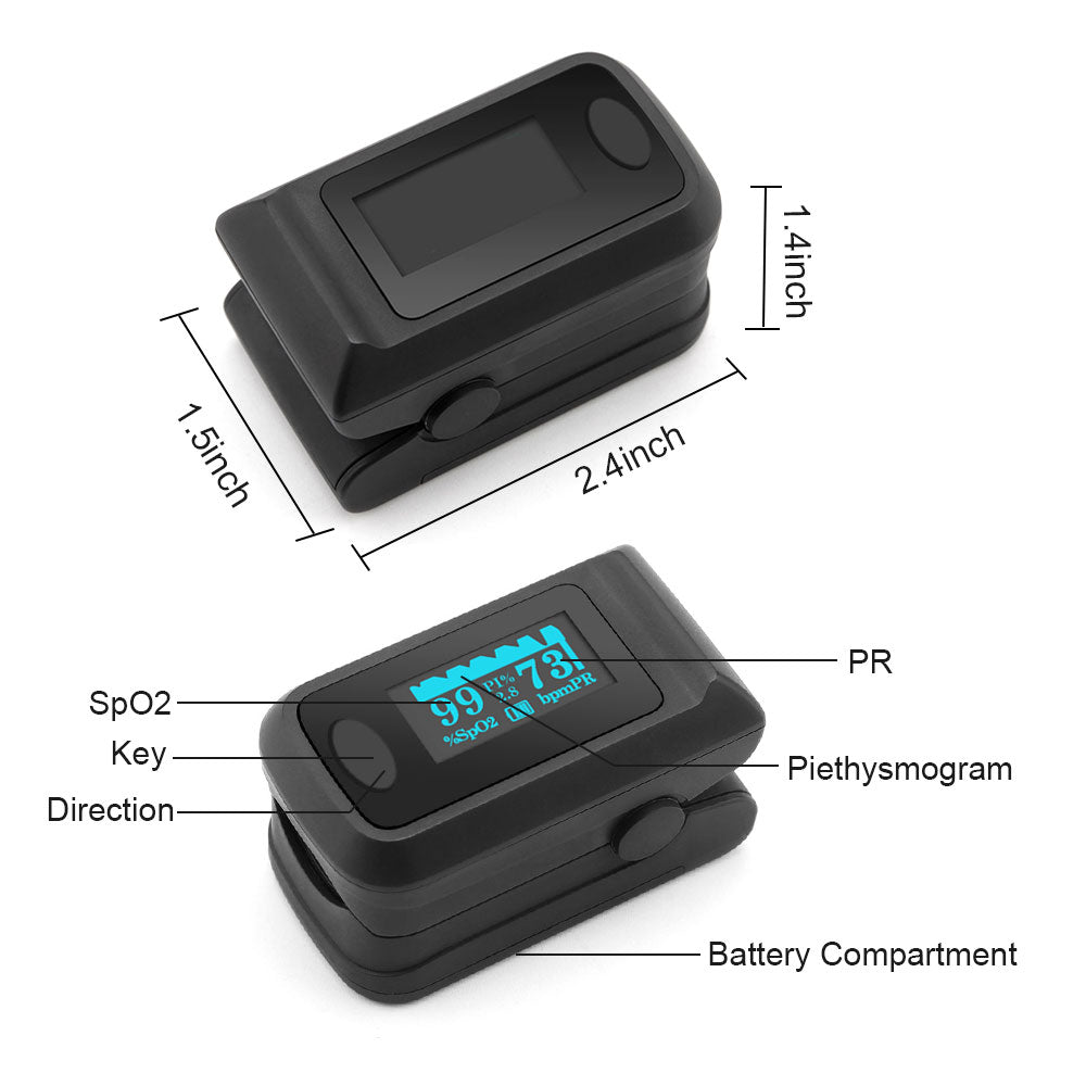 Oximeter fingertip pengukur kadar oksigen dalam Darah oxymeter spo2 dan Pulse Oximeter