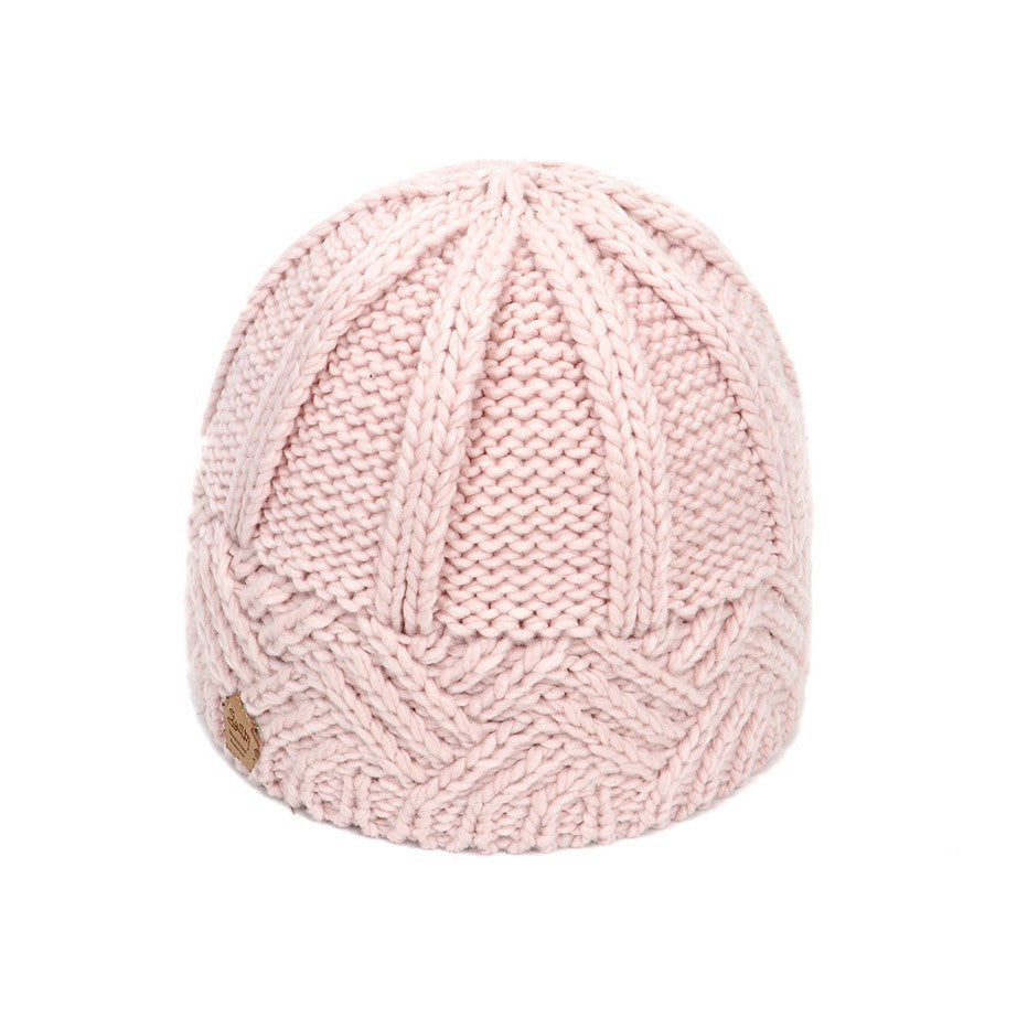 European and American retro style diamond grid coarse needle knitted hat for men and women, fashionable autumn and winter knitted hat