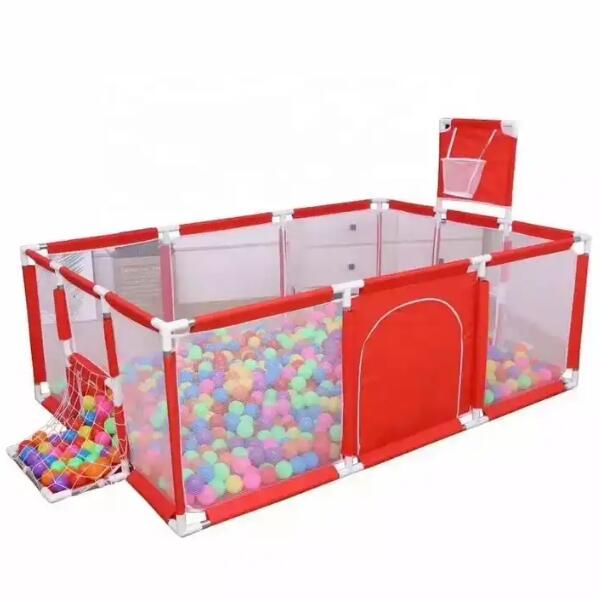 Children's fence baby basketball fence safety stainless steel playpen children's ball pit baby indoor playground baby park fence