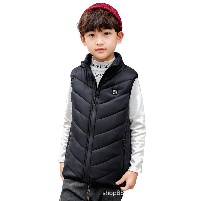 Children's Intelligent Heating Vest USB Charging Intelligent Heating Cotton Jacket Vest