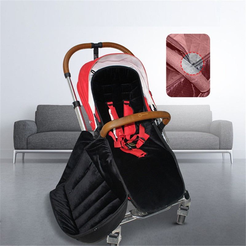 Winter Thick Sleeping Bags Warm Baby Sleepsack Envelope For Newborn Infant Windproof Stroller Cushion Footmuff  Pram