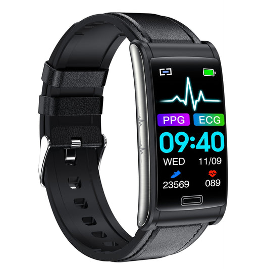 E600 1.47-inch Full touch screen Egg roll smartwatch ECG blood glucose oxygen health fitness E600 smart watch band Bracelet