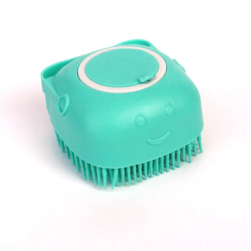 Silicone Pet Bath Brush – Gentle Grooming & Shampoo Massager