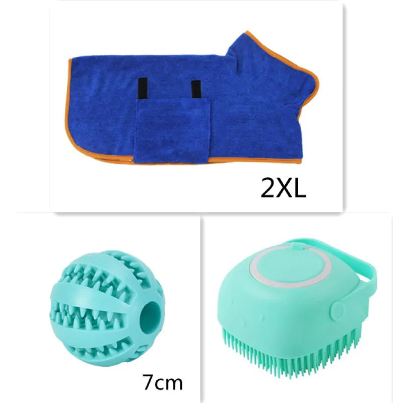 Silicone Pet Bath Brush – Gentle Grooming & Shampoo Massager