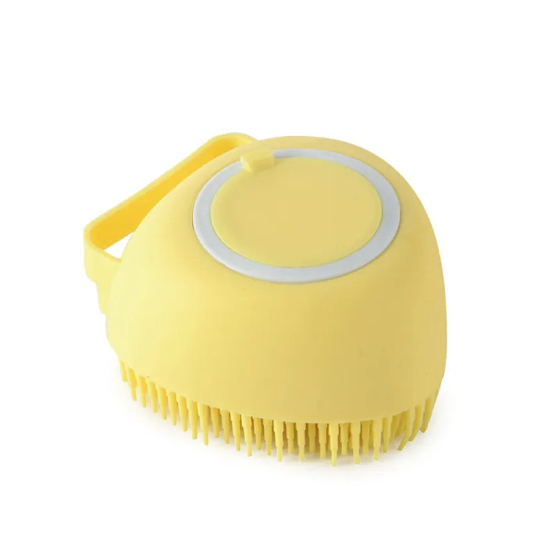 Silicone Pet Bath Brush – Gentle Grooming & Shampoo Massager