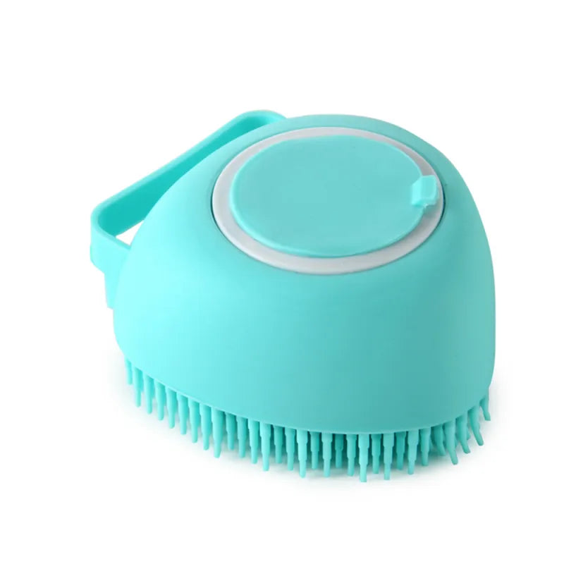 Silicone Pet Bath Brush – Gentle Grooming & Shampoo Massager